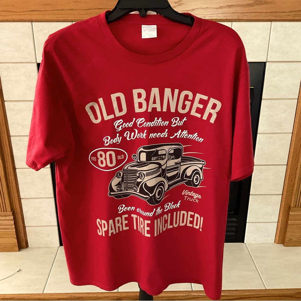 Port & Company “Old Banger” Men’s Short Sleeve T-Shirt, Sz L